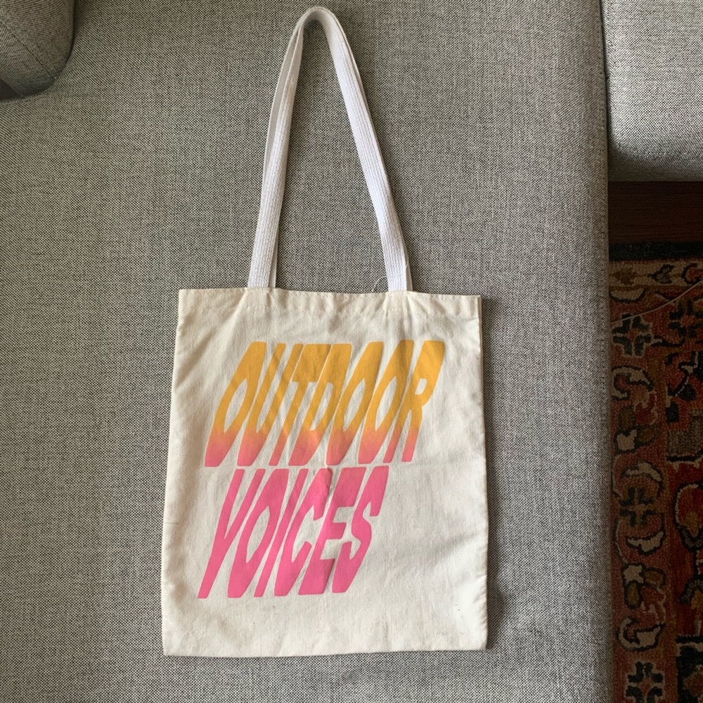 Outdoor Voices canvas tote